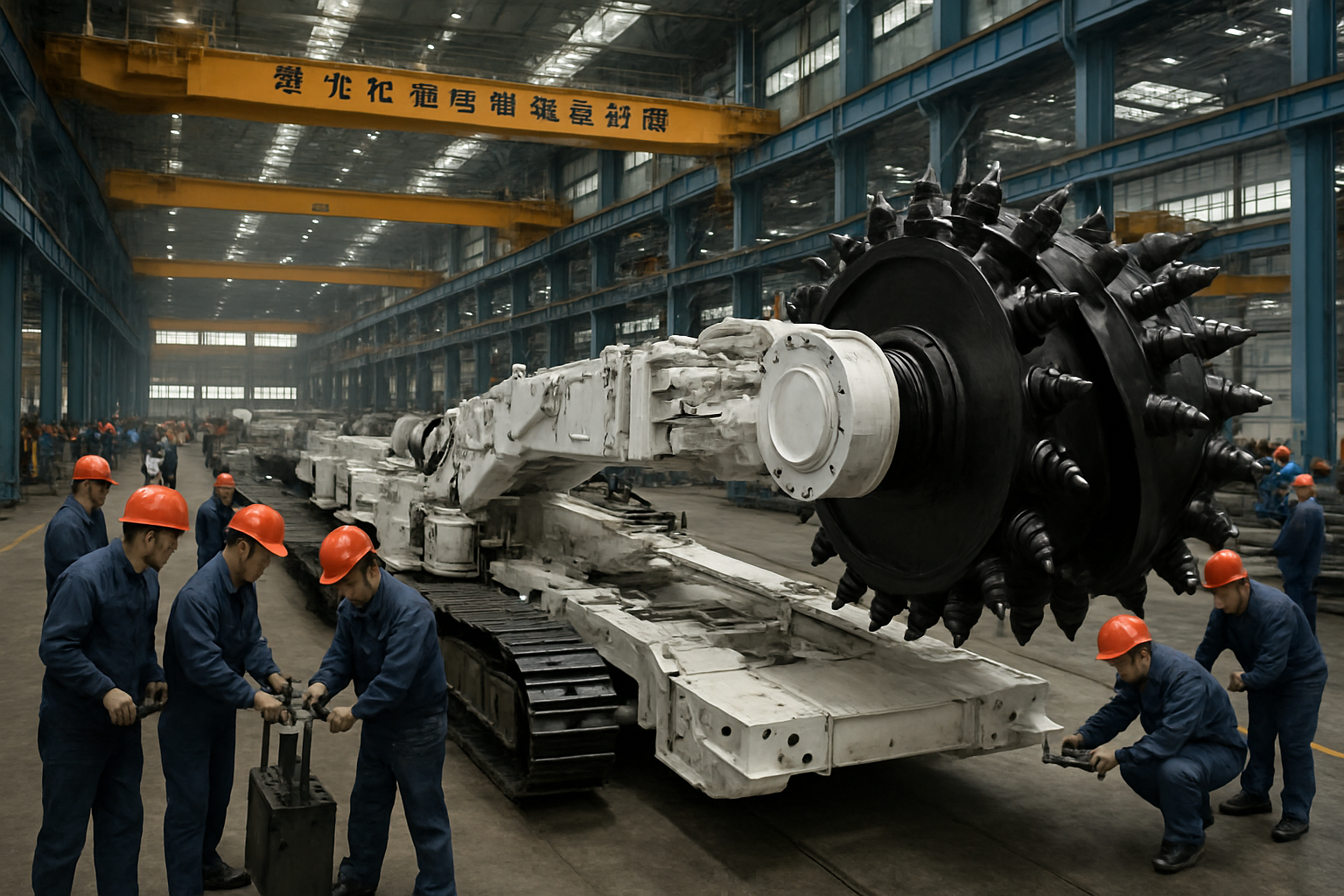 鸡西煤机总装车间